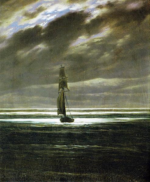 Caspar David Friedrich Seestuck bei Mondschein oil painting image